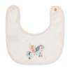 Picture of Jamiks Kids Baby Boys Cruz Flying Pony Babygrow Hat Swaddle Bib Velour Set X 4 - Ivory Pale Blue