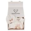 Picture of Jamiks Kids Baby Girls Jolene Castle Babygrow Hat Swaddle Bib Velour Set X 4 - Ivory Pink