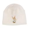 Picture of Jamiks Kids Baby Boys Damaso Bunny Babygrow Hat Swaddle Bib Velour Set X 4 - Ivory Pale Blue