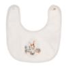 Picture of Jamiks Kids Baby Boys Damaso Bunny Babygrow Hat Swaddle Bib Velour Set X 4 - Ivory Pale Blue