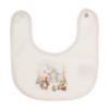 Picture of Jamiks Kids Baby Boys Homero Teddy Babygrow Hat Swaddle Bib Velour Set X 4 - Ivory Pale Blue