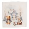 Picture of Jamiks Kids Baby Boys Homero Teddy Babygrow Hat Swaddle Bib Velour Set X 4 - Ivory Pale Blue