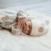 Picture of Jamiks Kids Baby Boys Homero Teddy Babygrow Hat Swaddle Bib Velour Set X 4 - Ivory Pale Blue