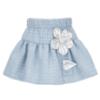 Picture of PRE ORDER Daga Girls Blue Mirage Top & Skirt Set X 2  - Ivory Blue Silver