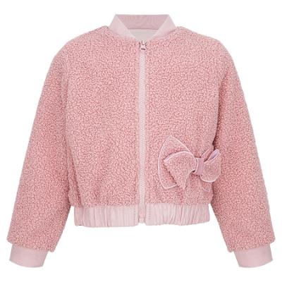Picture of PRE ORDER Daga Girls Fluffy Chic Jacket Shorts Top Set X 3 - Dark Pink