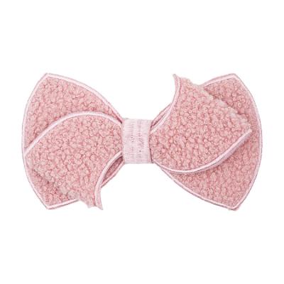 Picture of PRE ORDER Daga Girls Fluffy Chic Large Bow Clip - Dark Pink