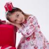 Picture of PRE ORDER Daga Girls Magical Surprises Large Gift Headband - Red Silver
