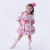 Picture of PRE ORDER Daga Girls  Magical Surprises Knee Socks With Bow - Pink Red