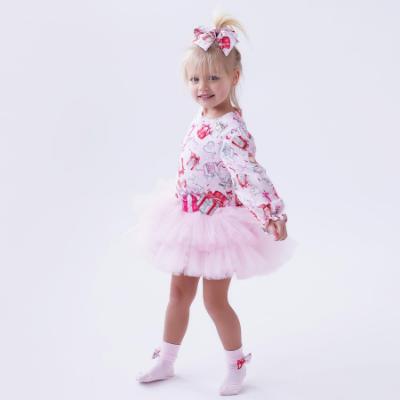 Picture of PRE ORDER Daga Girls Magical Surprises Drop Waist AOP Dress - Pink Red
