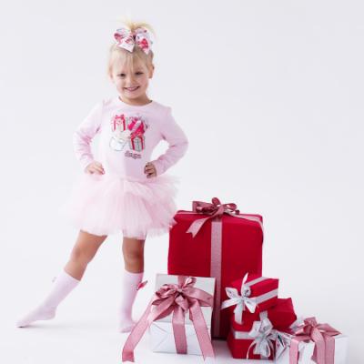 Picture of PRE ORDER Daga Girls Magical Surprises Applique & Tulle Dress - Pink Red