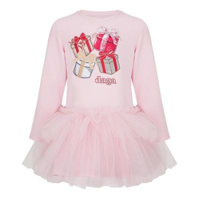 Picture of PRE ORDER Daga Girls Magical Surprises Applique & Tulle Dress - Pink Red