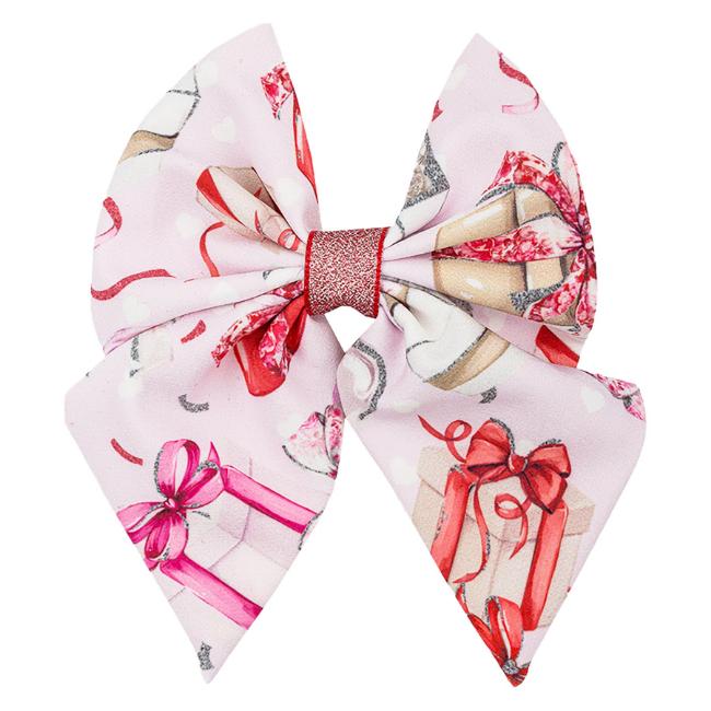 Picture of PRE ORDER Daga Girls Magical Surprises Large Bow Hairclip - Pink Red