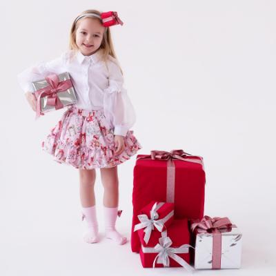 Picture of PRE ORDER Daga Girls Magical Surprises Blouse & Skirt Set X 2  - White Pink Red