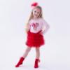 Picture of Daga Girls Magical Surprises Applique Top & Skirt Set X 2 - Pink Red