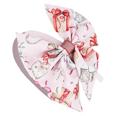Picture of PRE ORDER Daga Girls Magical Surprises Large Bow Headband - Pink Red