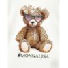 Picture of PRE ORDER Monnalisa Girls  Diamante Teddy Top &  Skirt Set X 2 - Ivory Beige