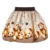 Picture of PRE ORDER Monnalisa Girls  Diamante Teddy Top &  Skirt Set X 2 - Ivory Beige
