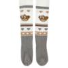 Picture of PRE ORDER Monnalisa Girls Teddy Tights - Ivory Beige Grey