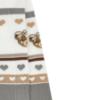 Picture of PRE ORDER Monnalisa Girls Teddy Tights - Ivory Beige Grey