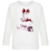 Picture of PRE ORDER Daga Girls Fashion Street Applique Top & Skirt Set X 2 - Ivory Burgundy