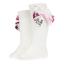 Picture of Daga Girls Fashion Street Knee Socks With Bow - Ivory Burgundy