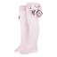 Picture of Daga Girls Fashion Street Knee Socks With Bow - Pink Burgundy