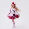 Picture of PRE ORDER Daga Girls Fashion Street Knee Socks With Bow - Pink Burgundy
