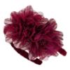 Picture of PRE ORDER Daga Girls Fashion Street Tulle PomPom Headband - Burgundy