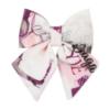 Picture of PRE ORDER Daga Girls Fashion Street Large Bow Hairclip - Ivory Burgundy