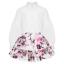 Picture of Daga Girls Fashion Street Blouse & Skirt Set X 2 - Ivory Burgundy