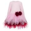 Picture of PRE ORDER Daga Girls Fashion Street Dress With Tulle - Pink Burgundy