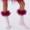 Picture of PRE ORDER Daga Girls Fashion Street Tutu Knee Socks - Pink Burgundy