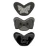 Picture of PRE ORDER Lelli Kelly Evelyn Butterfly Girls Easy On School Shoe With 3 Trims - Black Patent
