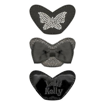 Picture of PRE ORDER Lelli Kelly Evelyn Butterfly Girls Easy On School Shoe With 3 Trims - Black Patent