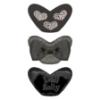 Picture of PRE ORDER Lelli Kelly Eloise Heart Girls Easy On School Shoe With 3 Trims - Black Patent