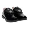 Picture of PRE ORDER Lelli Kelly Eden Star Girls Easy On School Shoe With 3 Trims - Black Patent