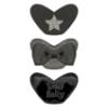 Picture of PRE ORDER Lelli Kelly Eden Star Girls Easy On School Shoe With 3 Trims - Black Patent