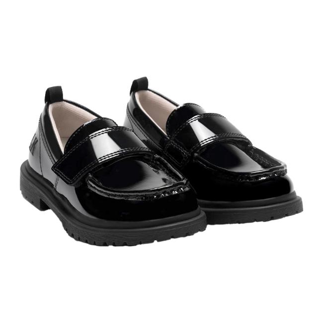 Picture of Lelli Kelly Miss LK Camilla School Loafer Shoe - Black Patent