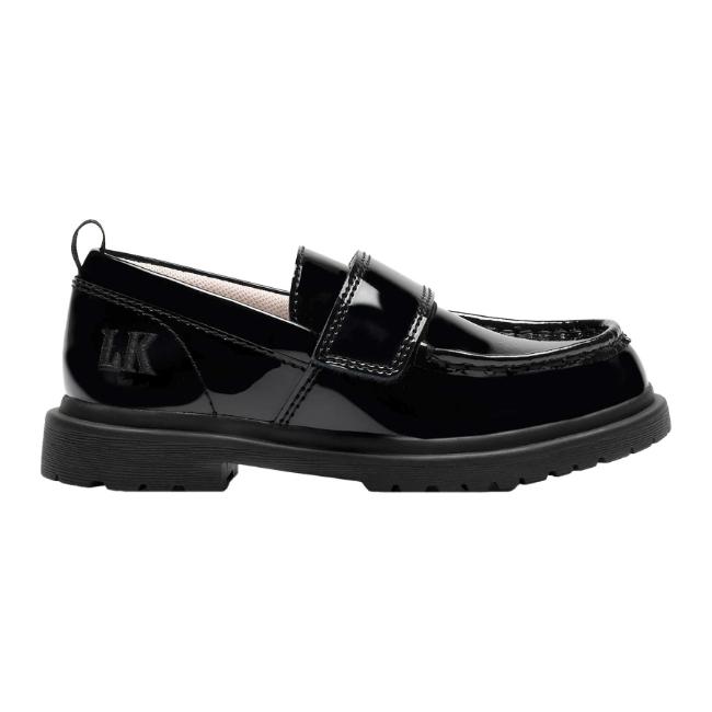 Picture of PRE ORDER Lelli Kelly Miss LK Camilla School Loafer Shoe - Black Patent