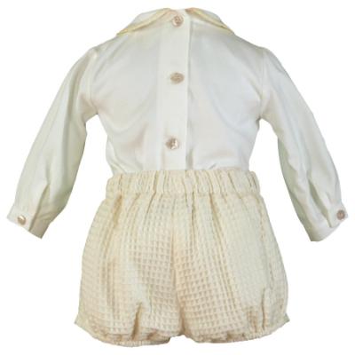 Picture of Miranda Baby Boys Blouse & Pants Set X 2 - Ivory Beige