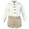 Picture of PRE ORDER Miranda Baby Boys Blouse & Pants Set X 2 - Ivory Beige