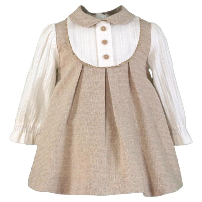 Picture of PRE ORDER Miranda Baby Girls One Piece Dress - Ivory Beige