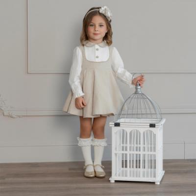 Picture of PRE ORDER Miranda Girls One Piece Dress - Ivory Beige