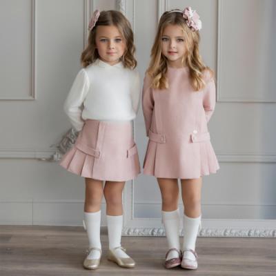 Picture of PRE ORDER Miranda Baby Girls Pleated Dress - Dark Pink