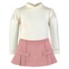 Picture of PRE ORDER Miranda Girls Pleated Skirt Set X 2 - Ivory Dark Pink