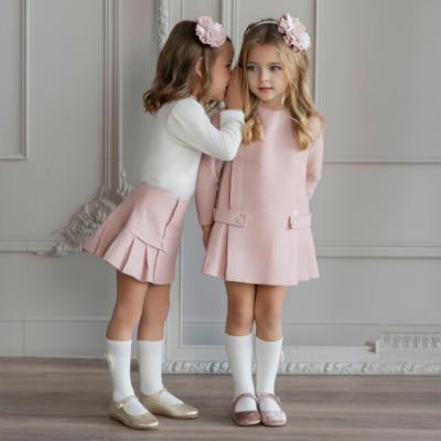 Picture of PRE ORDER Miranda Girls Pleated Skirt Set X 2 - Ivory Dark Pink