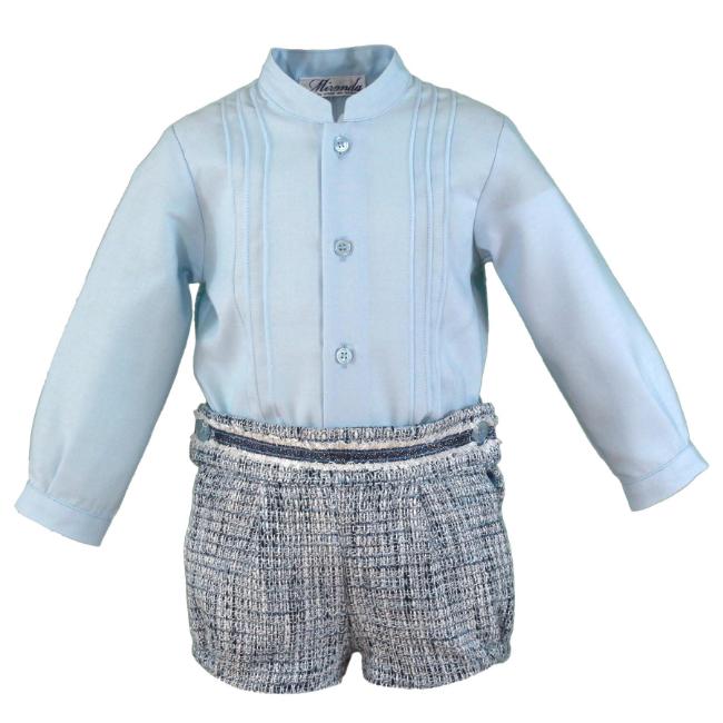 Picture of PRE ORDER Miranda Baby Boys Blouse & Pants Set X 2 - Blue Navy
