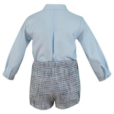 Picture of PRE ORDER Miranda Baby Boys Blouse & Pants Set X 2 - Blue Navy