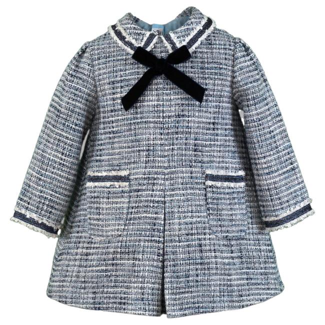 Picture of PRE ORDER Miranda Baby Girls Woven A Line Dress - Blue Navy