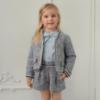 Picture of PRE ORDER Miranda Girls Woven Jacket Shorts Blouse Set X 3 - Blue Navy